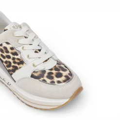 Sneakers donna platform animalier