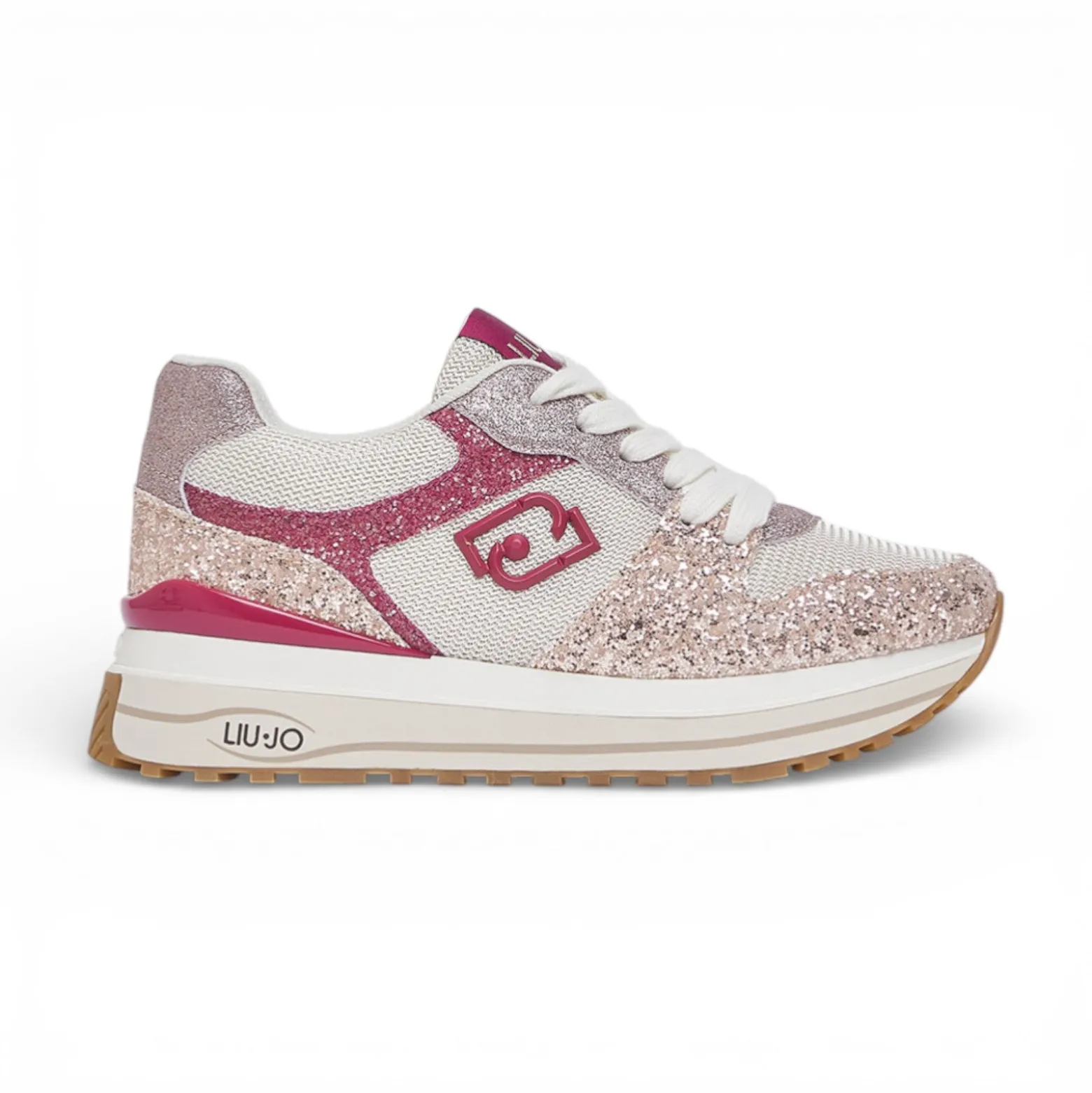 Sneakers donna platform full glitter