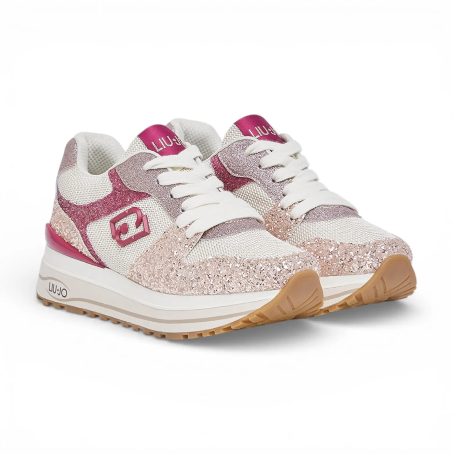 Sneakers donna platform full glitter