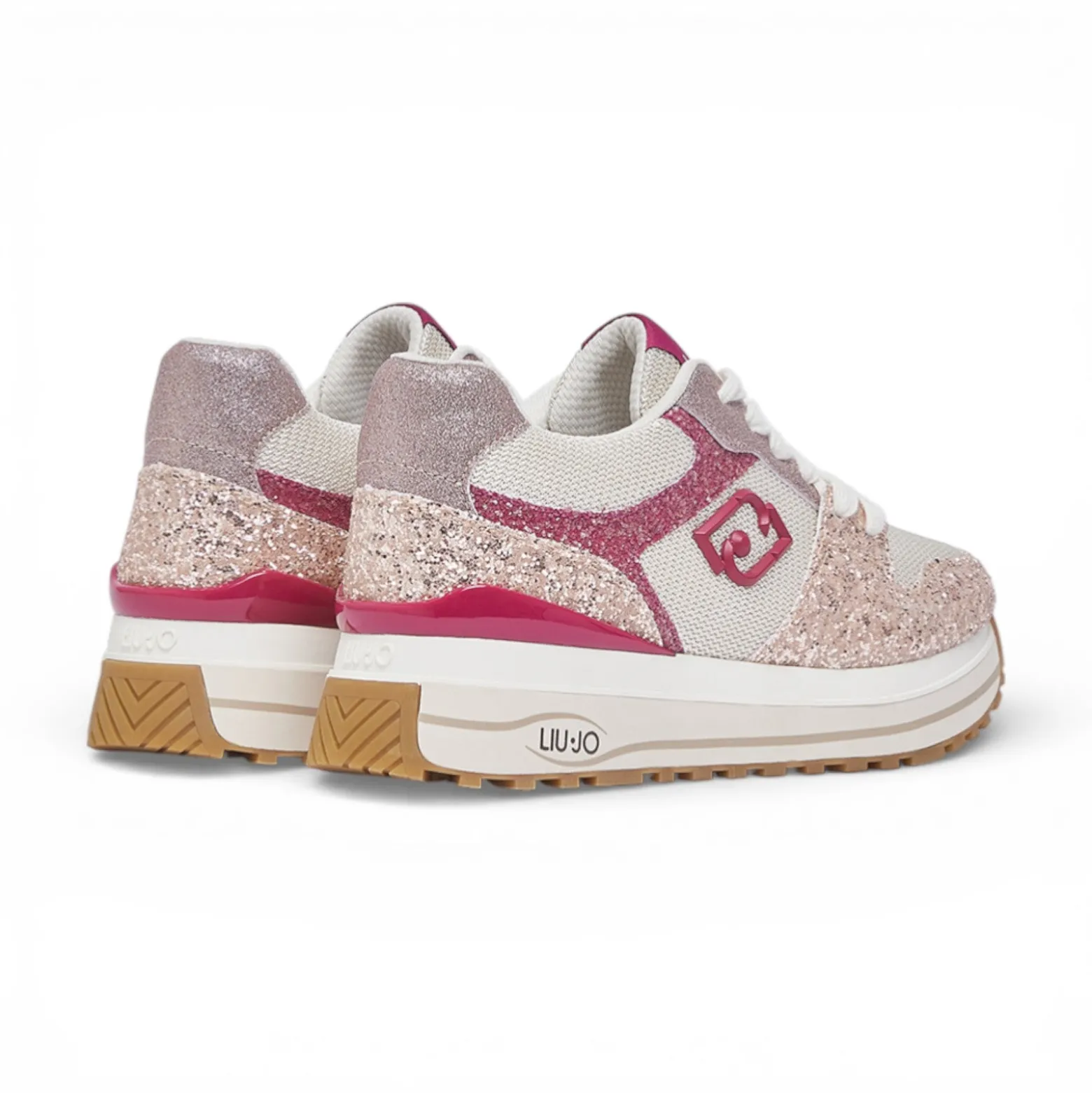 Sneakers donna platform full glitter
