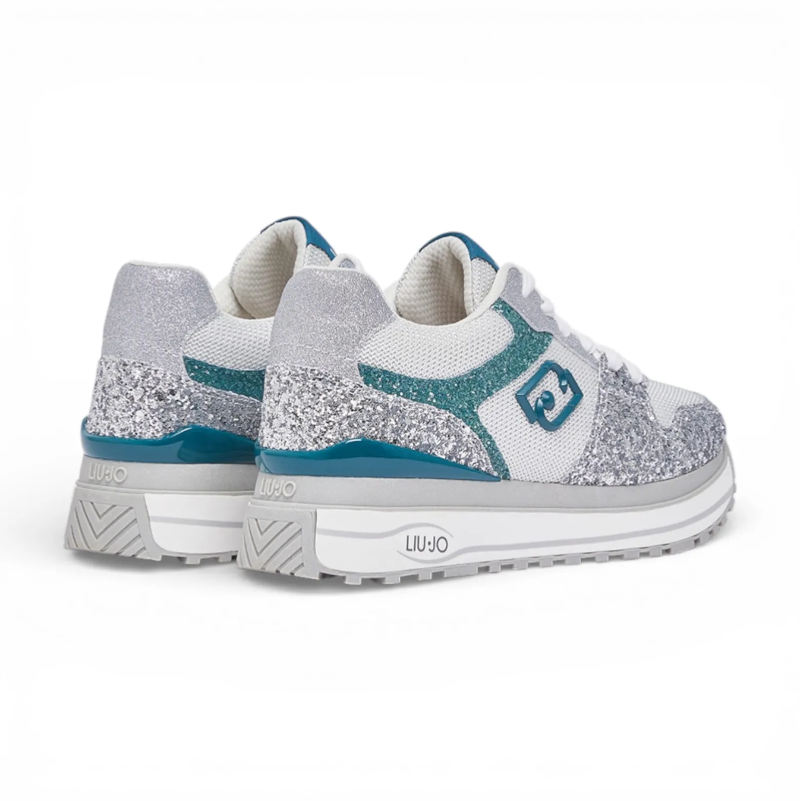 Sneakers donna platform full glitter