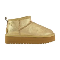 Stivale donna platform pelle scamosciata metal
