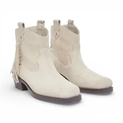 Stivaletti donna texani in suede