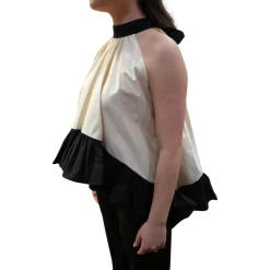 Top donna asimmetrico con nodo
