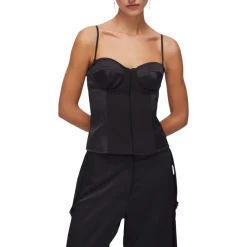 Top donna bustier in raso