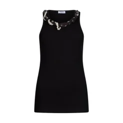 Top donna con dettagli gioiello