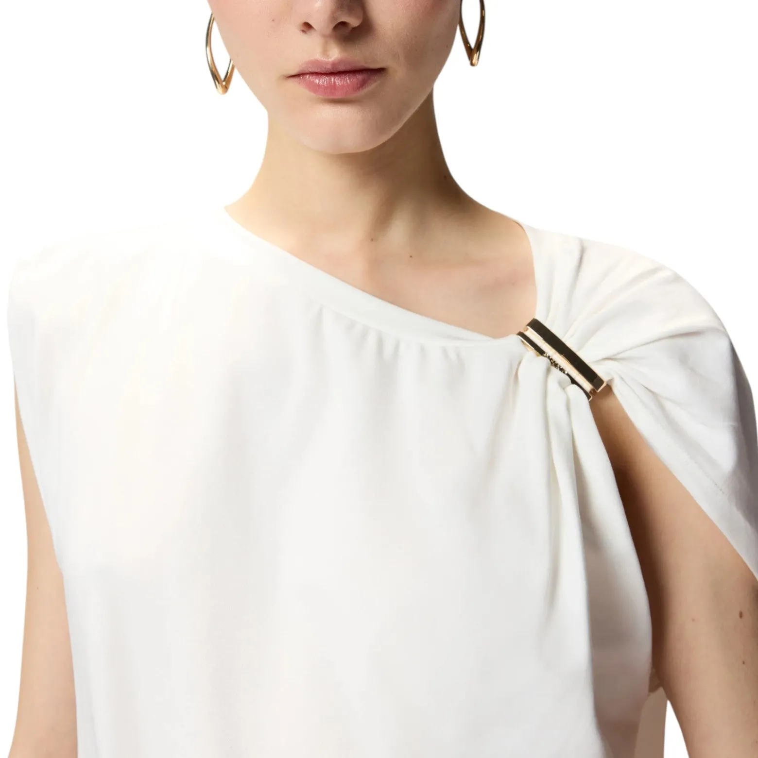 Top donna con dettaglio dorato