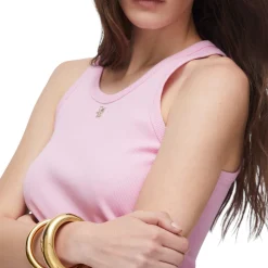 Top donna con mini logo