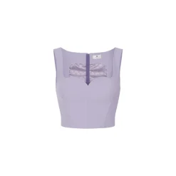 Top donna in doppio crêpe stretch