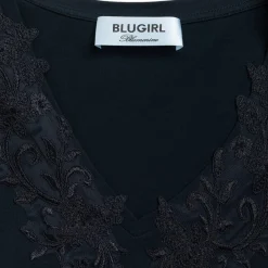 Top donna in jersey con pizzo