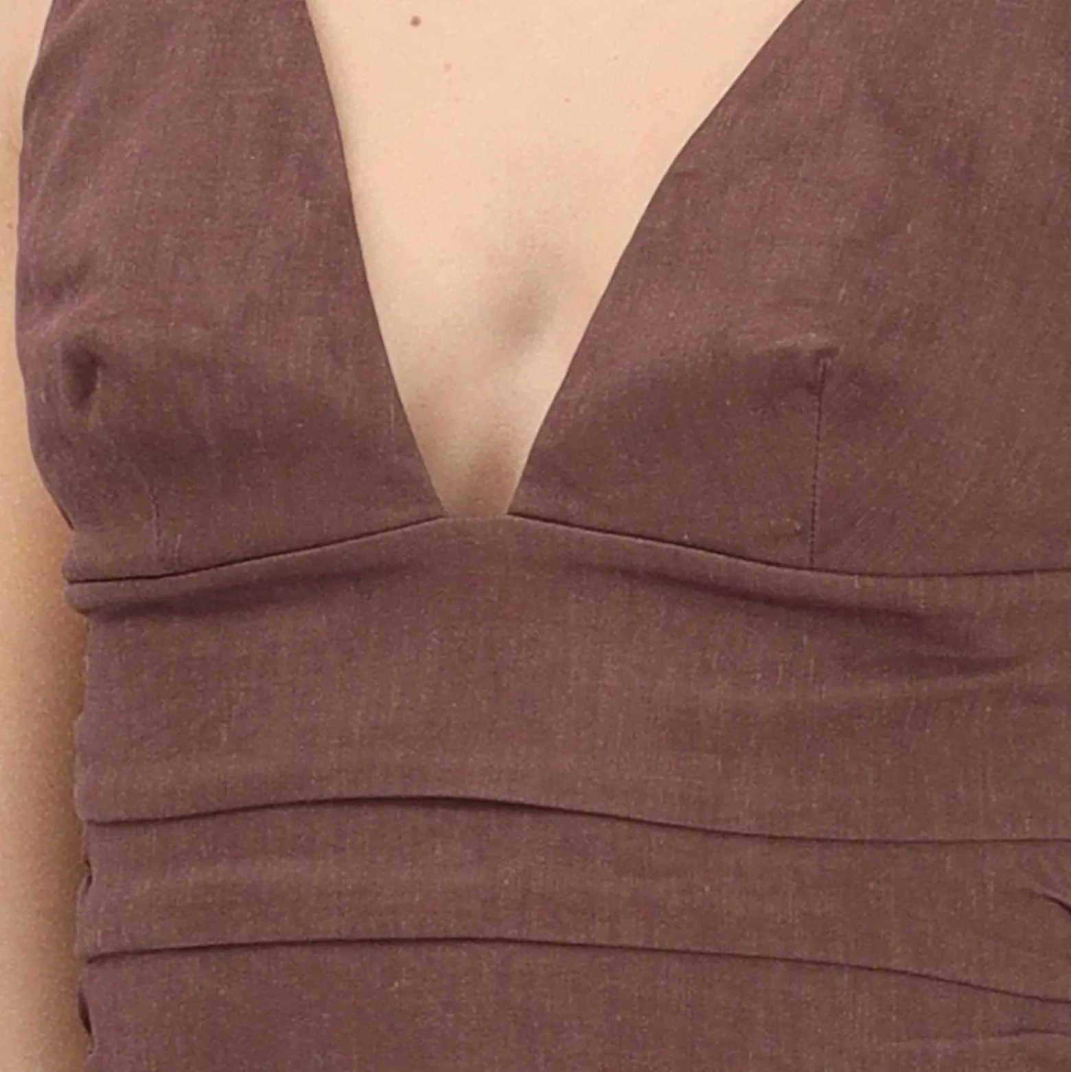 Top donna in lino rubye