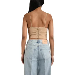 Top donna in lino rubye