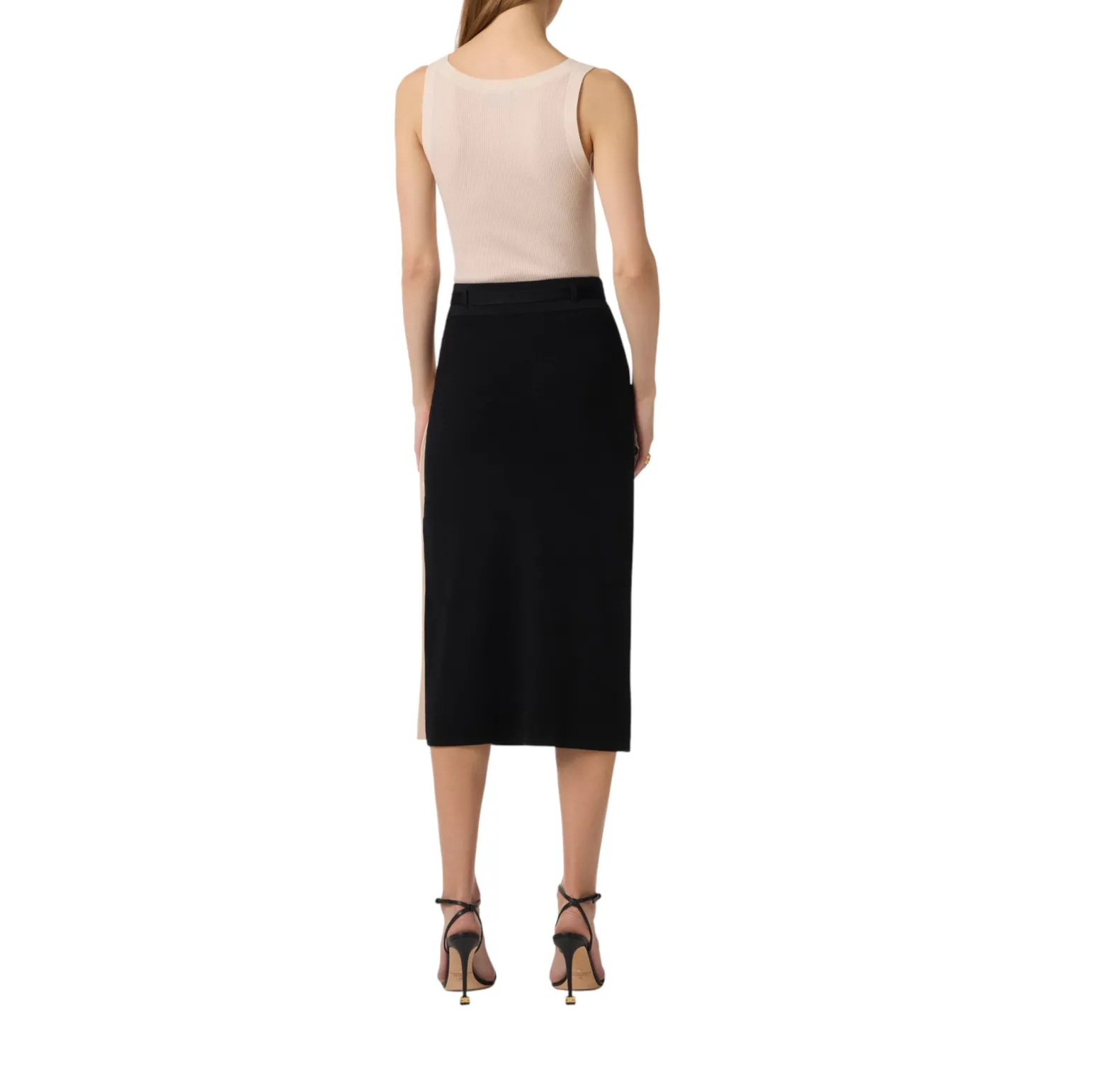 Top donna in maglia con logo