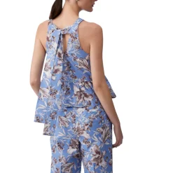 Top donna in popeline con fiocco