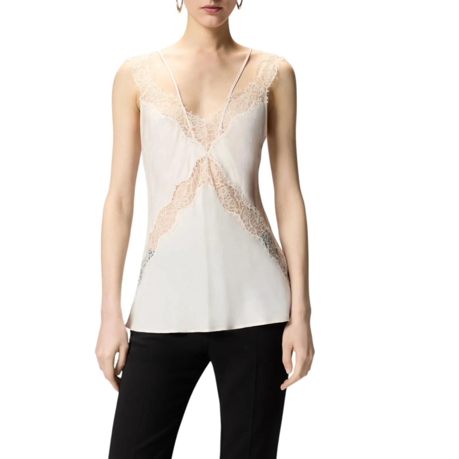 Top donna lingerie con pizzo