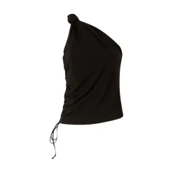 Top donna monospalla con nodo