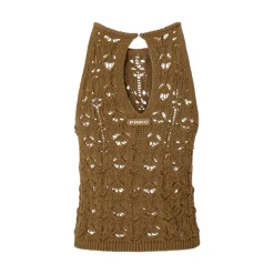 Top donna Nymphea Pinko in pizzo macramè