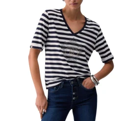 T-shirt donna a righe