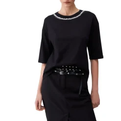 T-shirt donna con applicazioni
