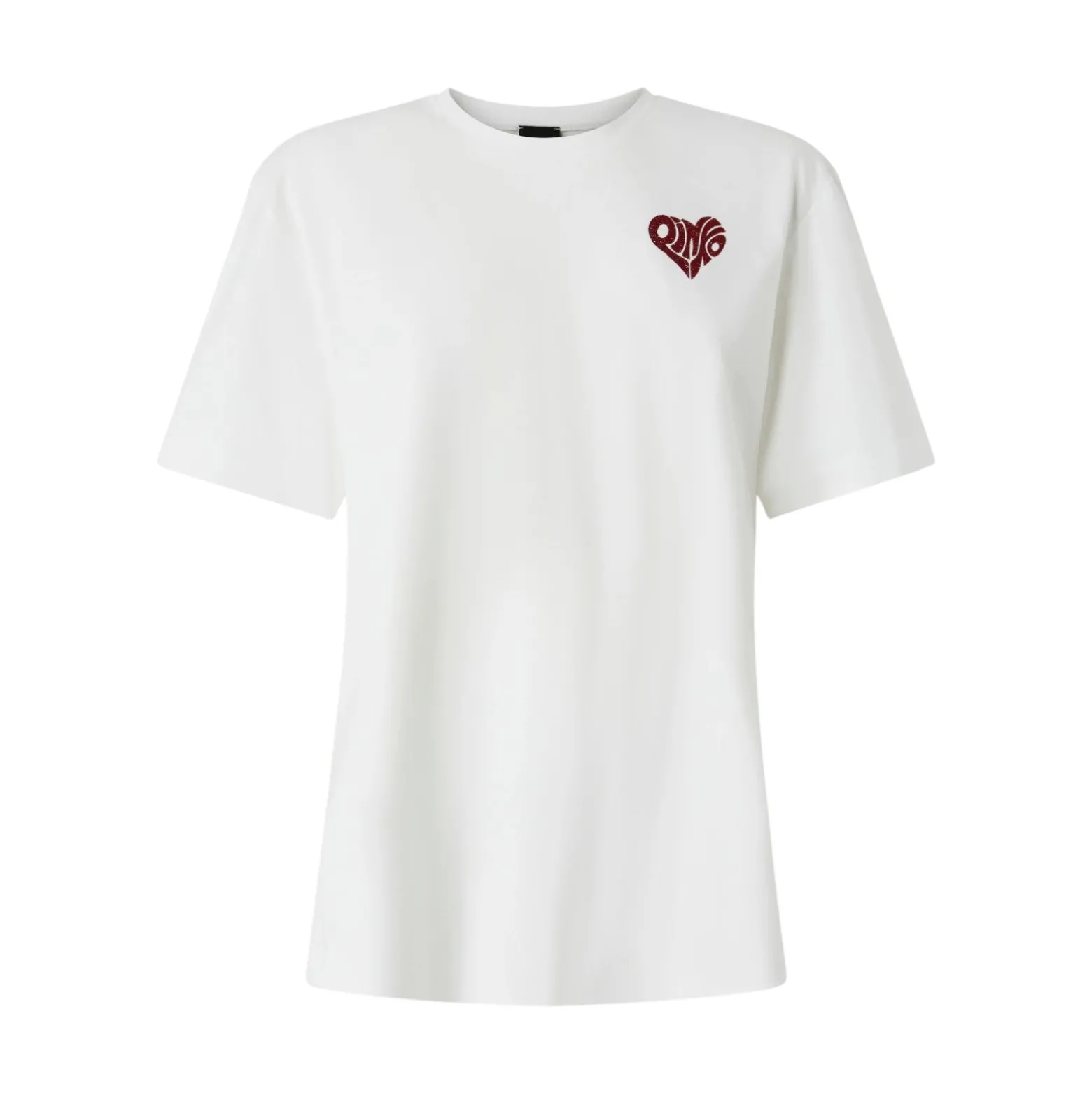 T-shirt donna con lettering Amore in strass