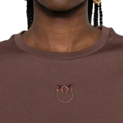 T-shirt donna con logo Love Birds