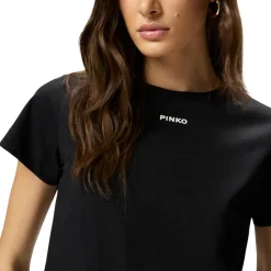 T-shirt donna con logo PINKO