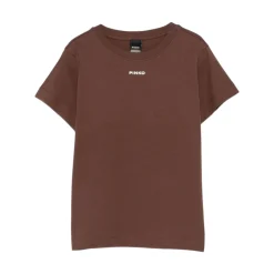 T-shirt donna con logo PINKO