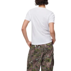 T-shirt donna con stampa e applicazioni