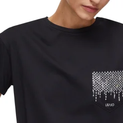 T-shirt donna con tasca gioiello