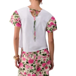 T-shirt donna con volants