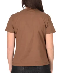 T-shirt donna in cotone con strass
