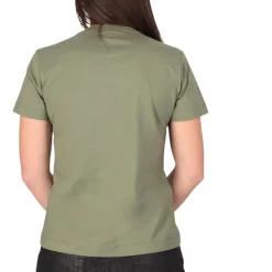 T-shirt donna in cotone con strass