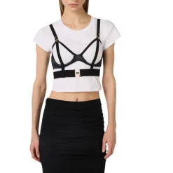 T-shirt donna in jersey con reggiseno