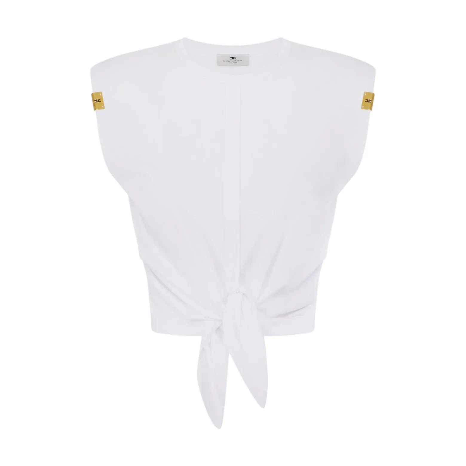 T-shirt donna in jersey con nodo