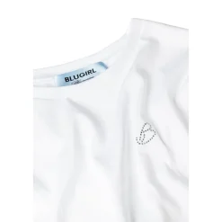 T-shirt donna regular in jersey con logo
