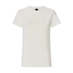 T-shirt donna ricamo logo PINKO