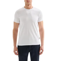 T-shirt Uomo Girocollo Maniche Corte Bianca QB24