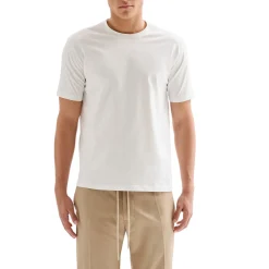 T-shirt Uomo Girocollo Piquet Bianca QB24