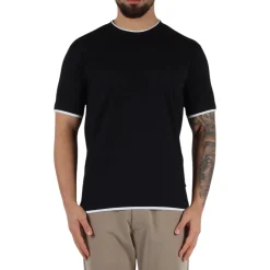 T-shirt Uomo Profili a Contrasto QB24